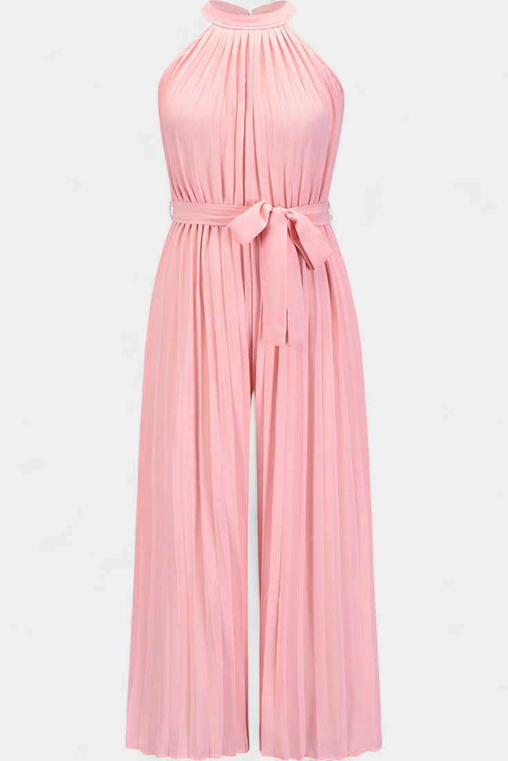 Patrizia Mono Palazzo Plisado con Cuello Halter