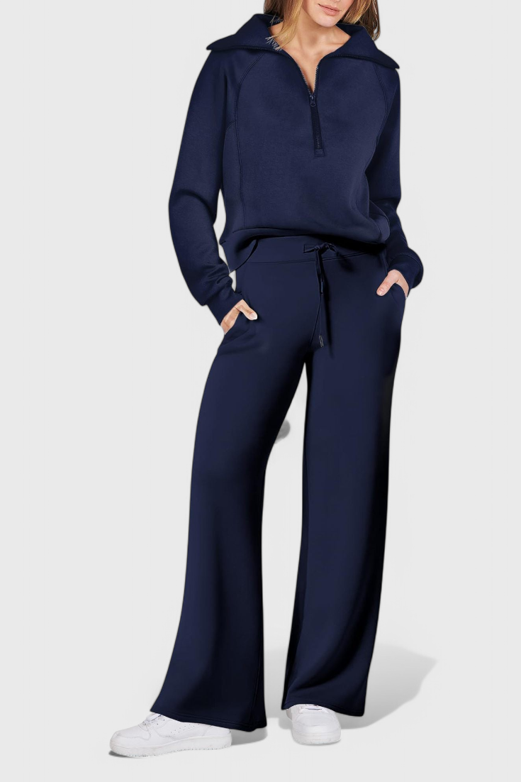 Berken Conjunto de Lounge de Dos Piezas de Manga Larga