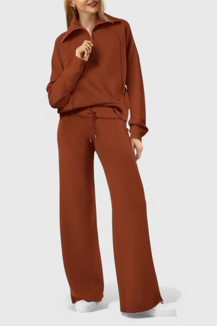 Berken Conjunto de Lounge de Dos Piezas de Manga Larga