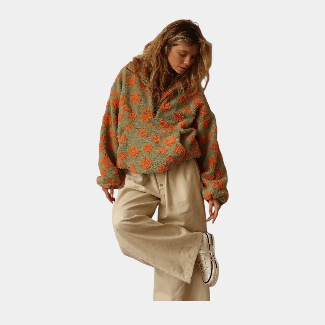 Alba | Jersey floral de estilo natural y femenino